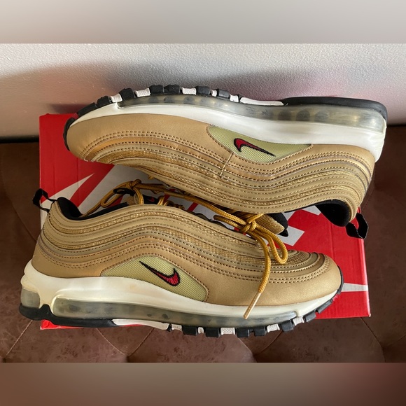 Nike Air Max 97 OG QS Gold Size 9 - Picture 6 of 6